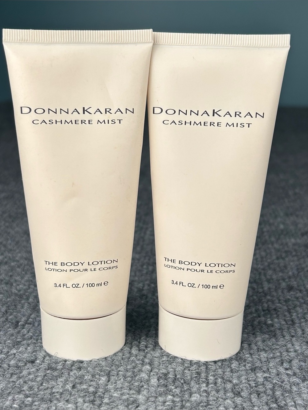TWO Donna Karan Cashmere Mist Perfumed Body Lotion 3.4oz each NWOB Sealed READ